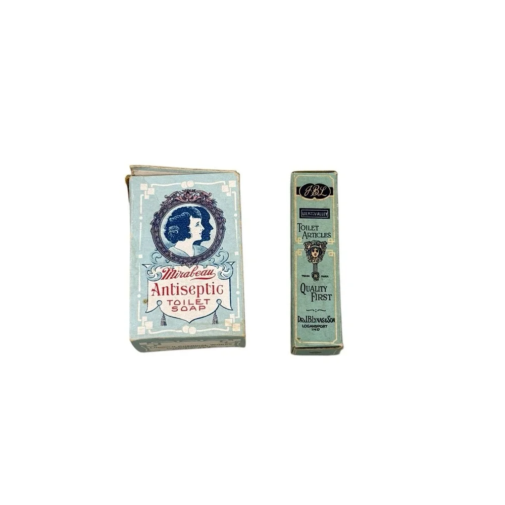 Vintage Advertising Drugstore Display Boxes 1950s/1960s Toilet Soap Articles